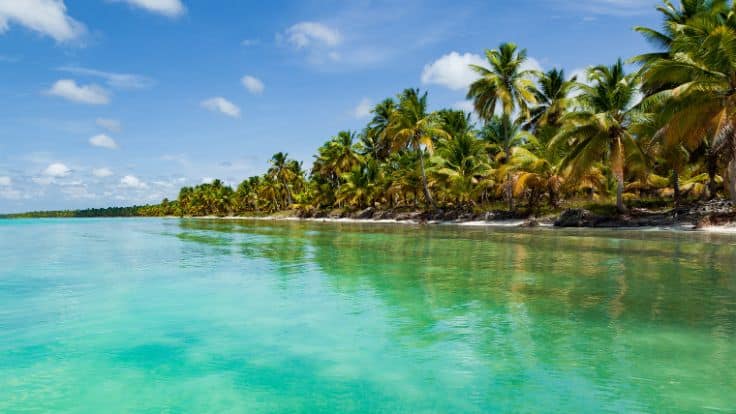 Paisaje de la playa Uvero Alto